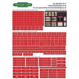 British Railways London Midland Region Station Signs - N Gauge