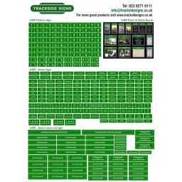 LNER (Green and White) Full Station Set - N Gauge