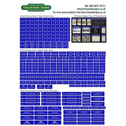 British Railways Eastern Region Station Signs - N Gauge