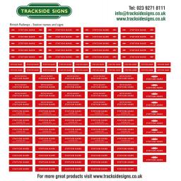 British Railways London Midland Region Station Signs - N Gauge