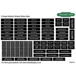 Southern Railway Black - Station Signs - O Gauge - TSVS0103.jpg