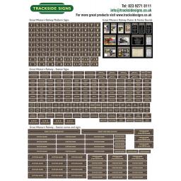 GWR (Brown and Cream) Full Station Set - N Gauge