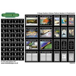 Southern Railway Black - Platform Signs - O Gauge - TSVS0102.jpg