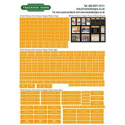 British Railways North Eastern Region Station Signs - N Gauge