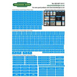 British Railways Scottish Region Station Signs - N Gauge