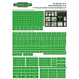 British Railways Southern Region Station Signs - N Gauge