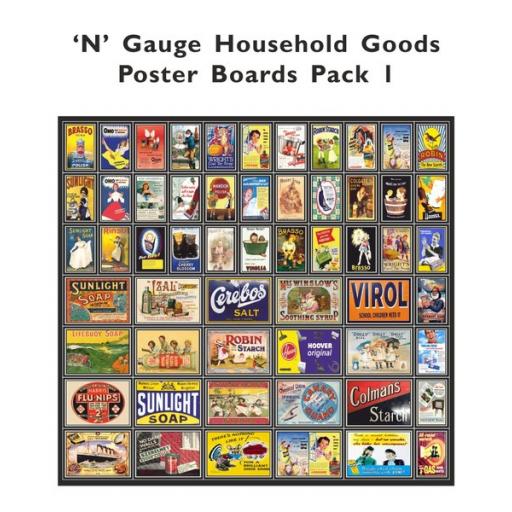 Household Goods Poster Boards - N Gauge