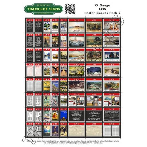 LMS Poster Board Sheets Pack 2- 'O' Gauge