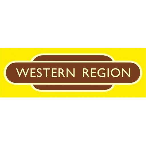 British Railways Western Region Di-Bond Totem