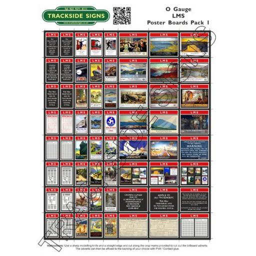 LMS Poster Board Sheets Pack 1- 'O' Gauge