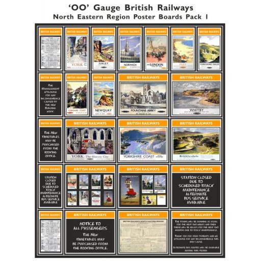 Die Cut Self Adhesive BR North Eastern Region Poster Boards Pack 1