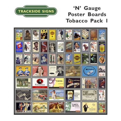 Die Cut Tobacco Poster Boards - N Gauge