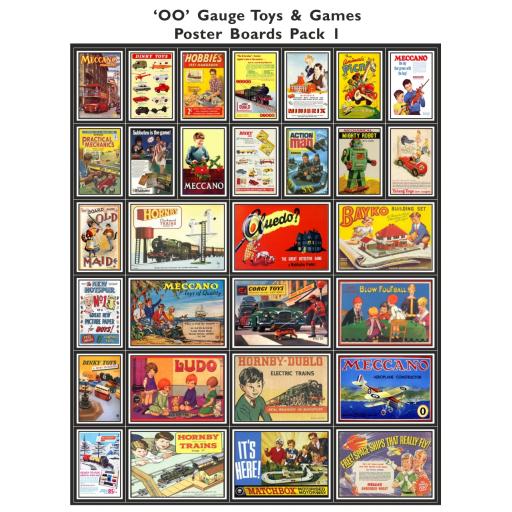 Toys & Games - Die Cut Poster Boards Pack 1 - OO Gauge