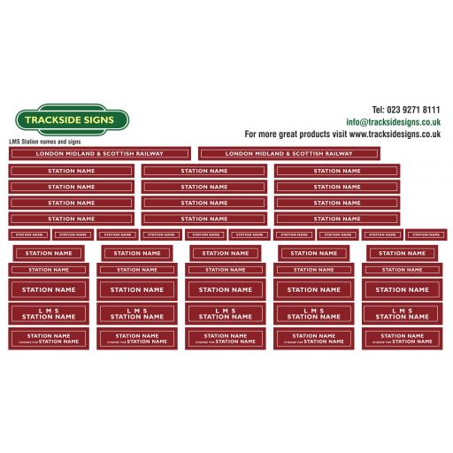 LMS Full Station Sets - OO Gauge