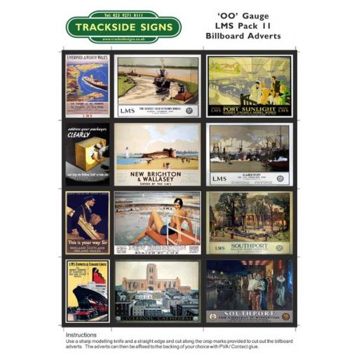 LMS Billboard Sheets Pack 11 - 'OO' Gauge