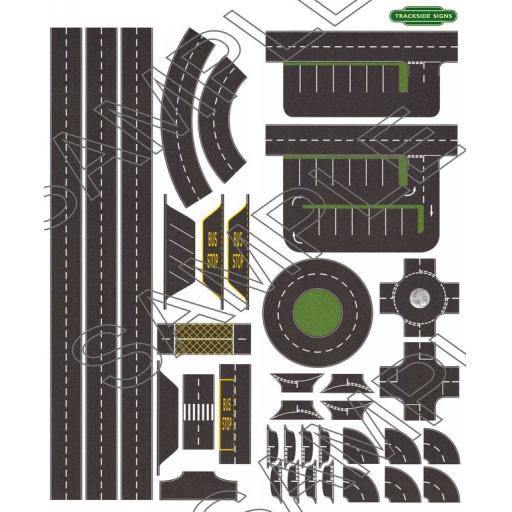 Road Layout Sheet - N Gauge - 33mm wide