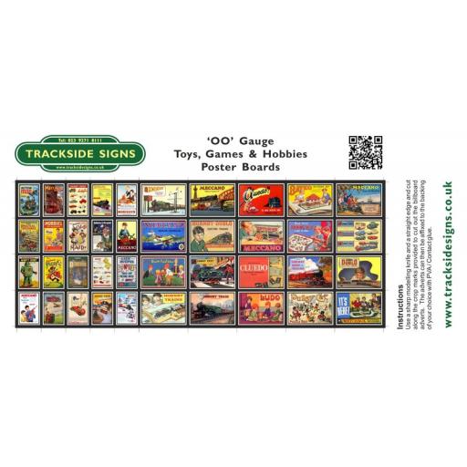 Toys, Games & Hobbies Station Poster Board Sheets - 'OO' Gauge