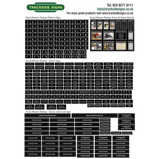 GWR (Black) Full Station Set - N Gauge