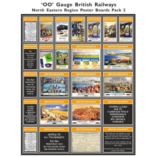 Die Cut Self Adhesive BR North Eastern Region Poster Boards Pack 2