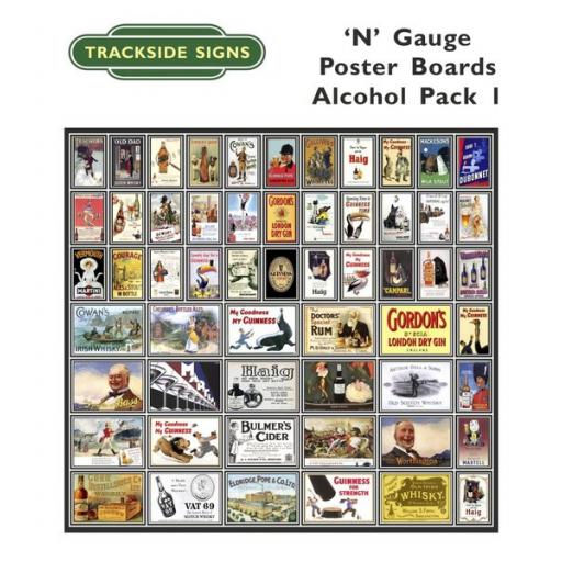 Die Cut Alcohol Poster Boards - N Gauge