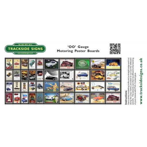 Motoring - Poster Board Sheets - OO Gauge