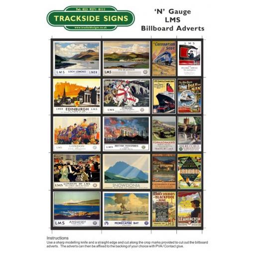 LMS Billboard Sheets - N Gauge