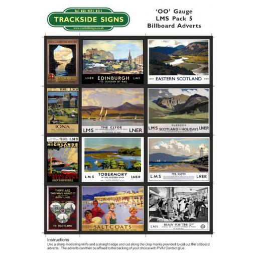 LMS Billboard Sheets Pack 5 - 'OO' Gauge