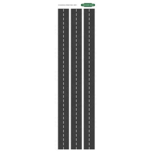 Straight Road Sheet - OO Gauge -80mm wide